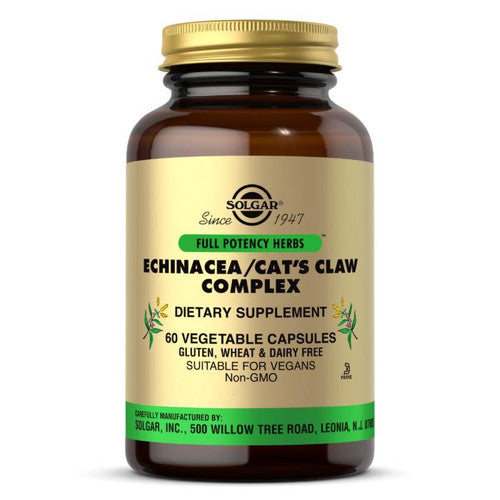 Solgar Echinacea/Goldenseal Cat's Claw Complex, 60 Veggie Caps